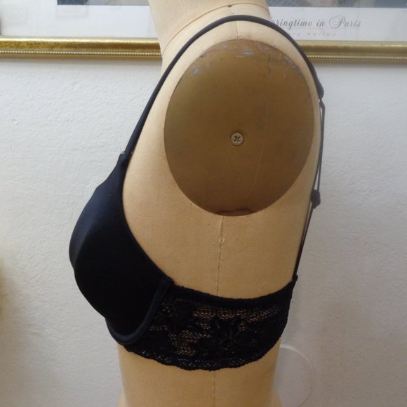 Luleh Black Nylon Bra 34C - Picture 4 of 4